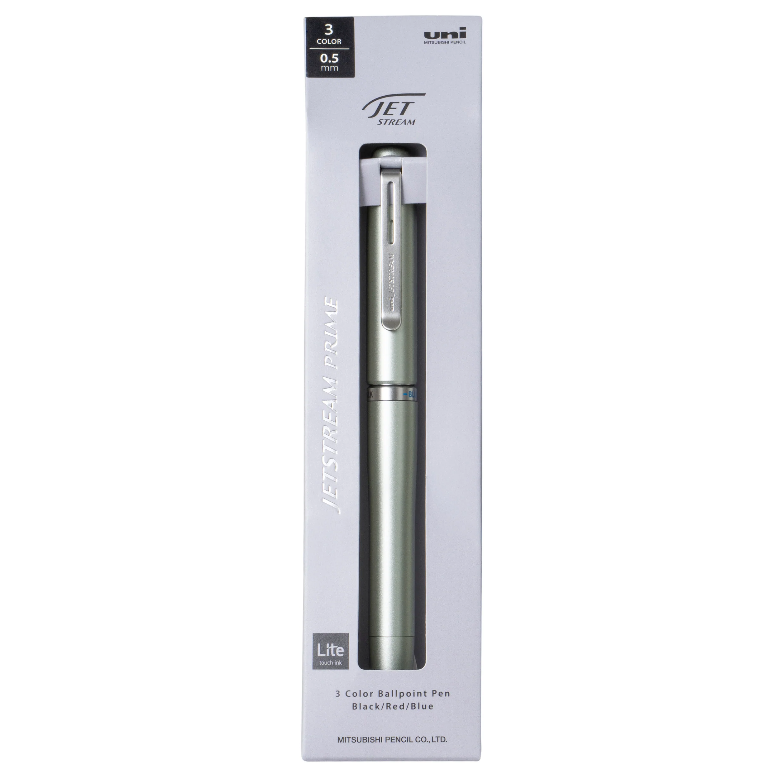 uniball™ JETSTREAM PRIME, 0.5mm Ballpoint Pen, Matte Metal Barrel