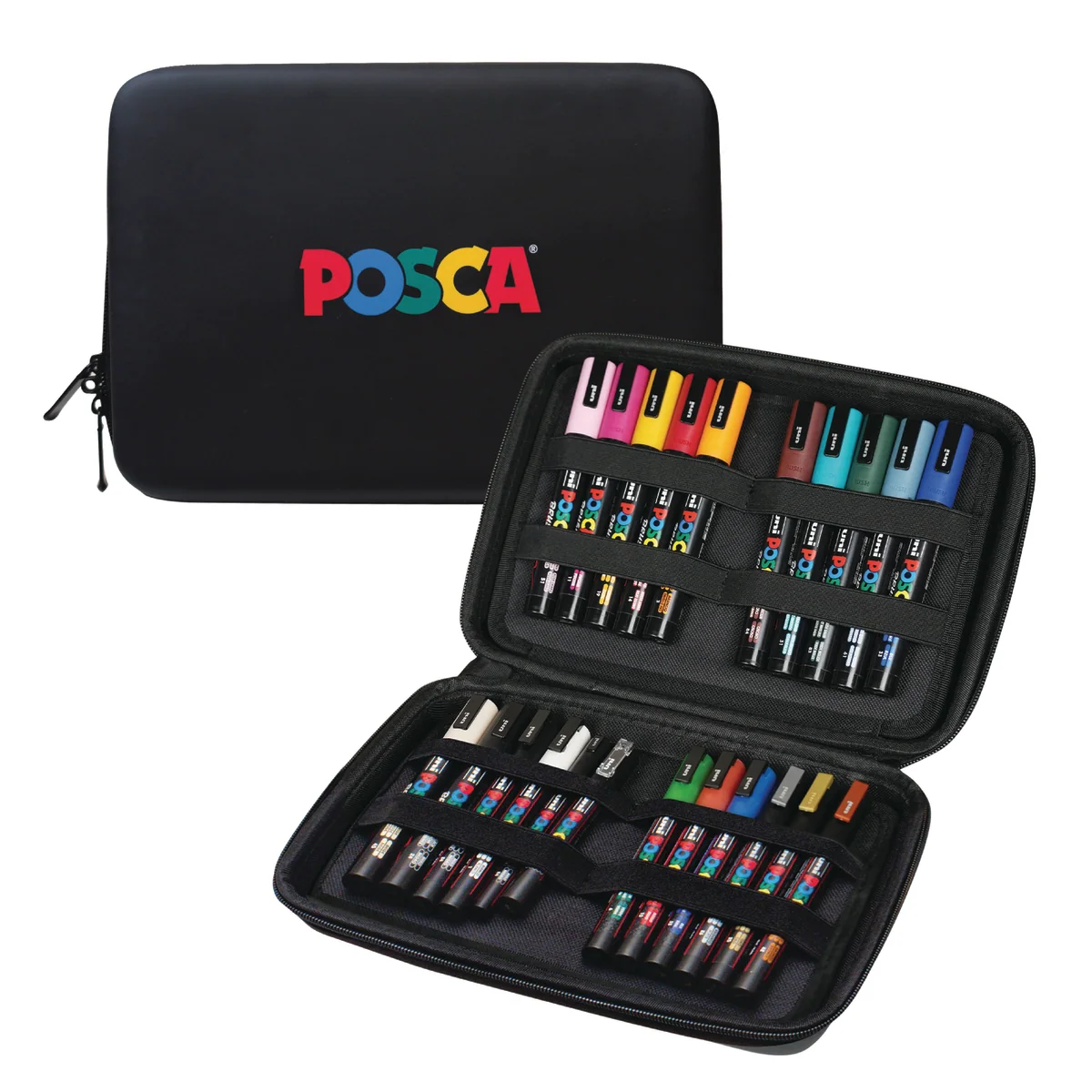 POSCA® 22 Count Holiday Color Paint Marker Kit, Featuring Brush & Bullet Tips