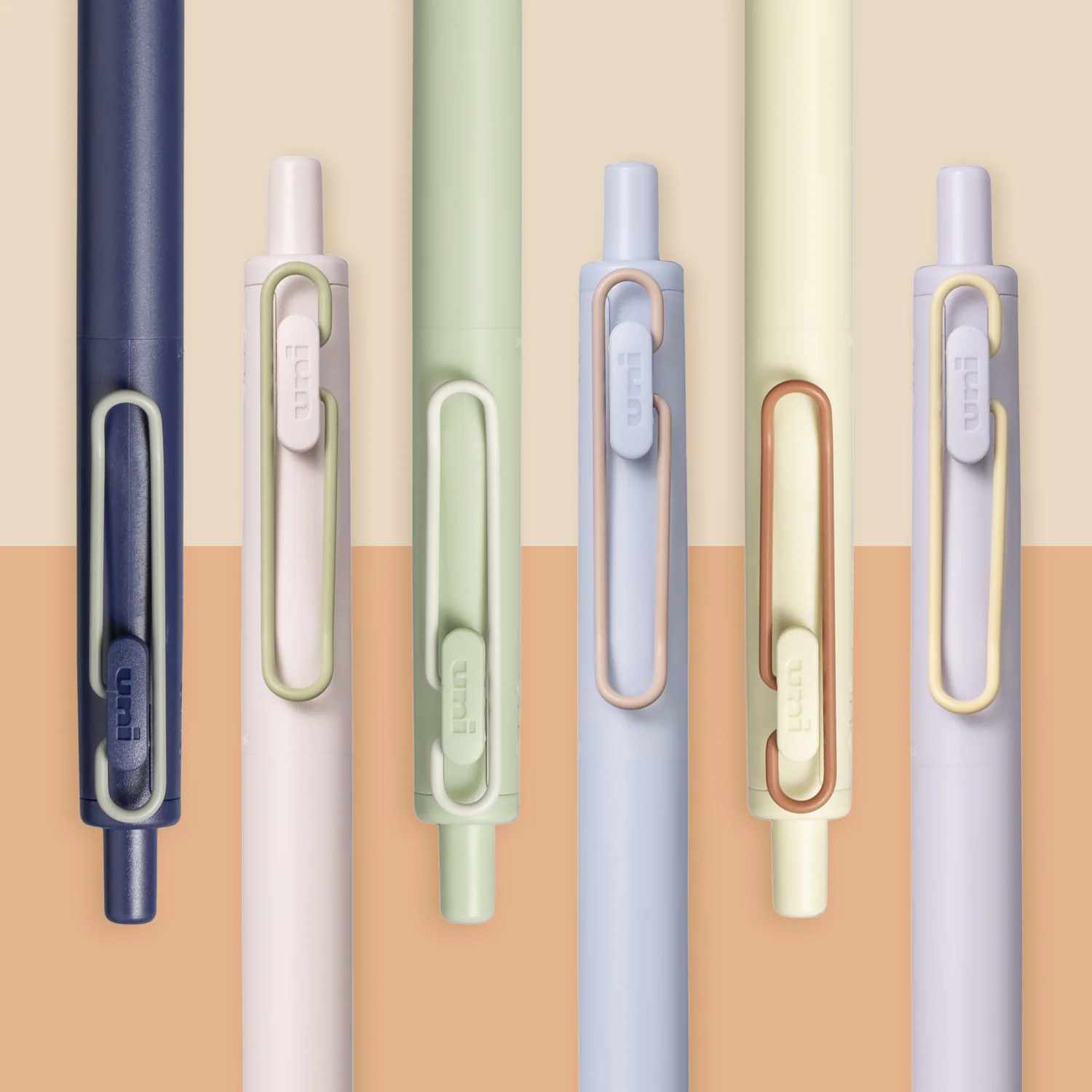 uniball™ ONE F Retractable Gel Ink, Limited Edition Colored Clips 8 uniball™ ONE F Retractable Gel Ink, Limited Edition Colored Clips