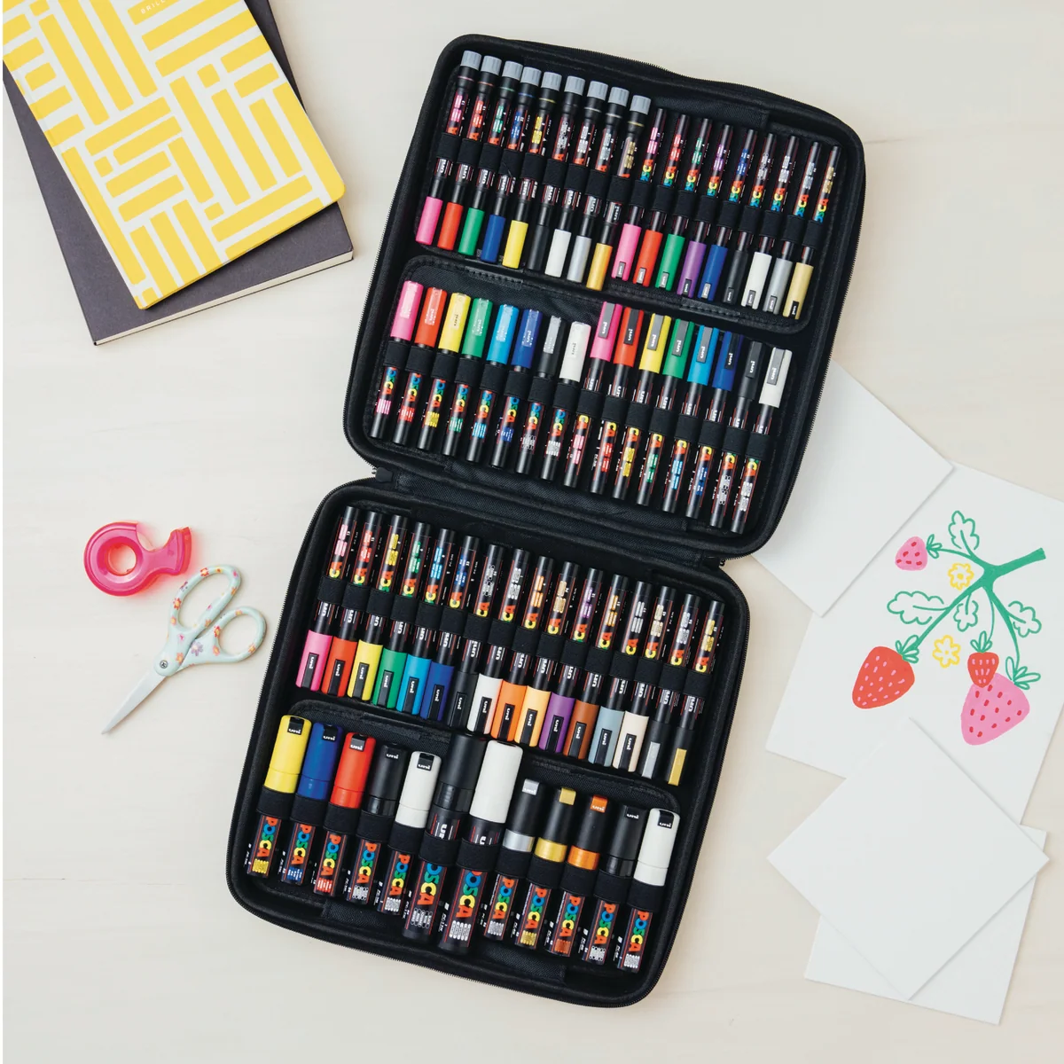 POSCA® 62 Count Paint Marker Artist Signature Kit, Featuring 8 Tip Sizes 10 POSCA® 62 Count Paint Marker Artist Signature Kit, Featuring 8 Tip Sizes