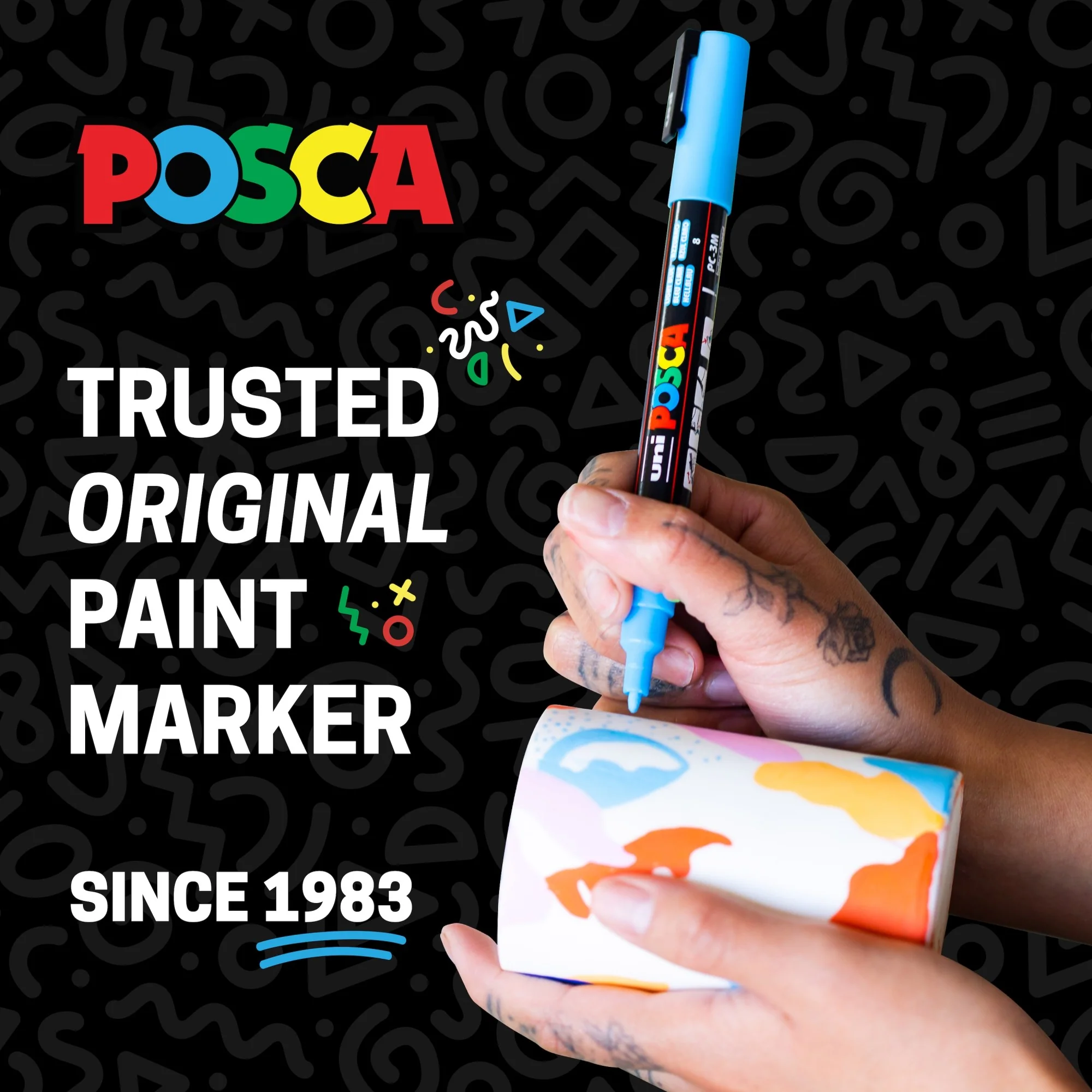 POSCA® PC-5M Water-Based Paint Markers, Medium Reversible Tip (1.8–2.5 mm), 29 Count Assorted Colors