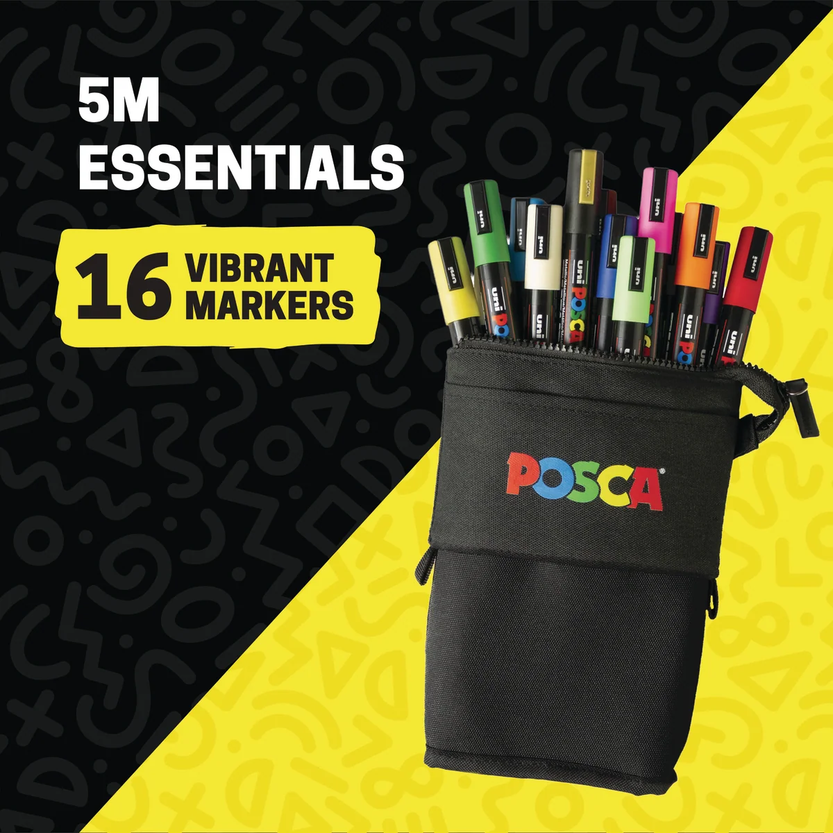 POSCA® 16 Count Paint Marker Kit, Featuring 5M Medium Tips 2 POSCA® 16 Count Paint Marker Kit, Featuring 5M Medium Tips