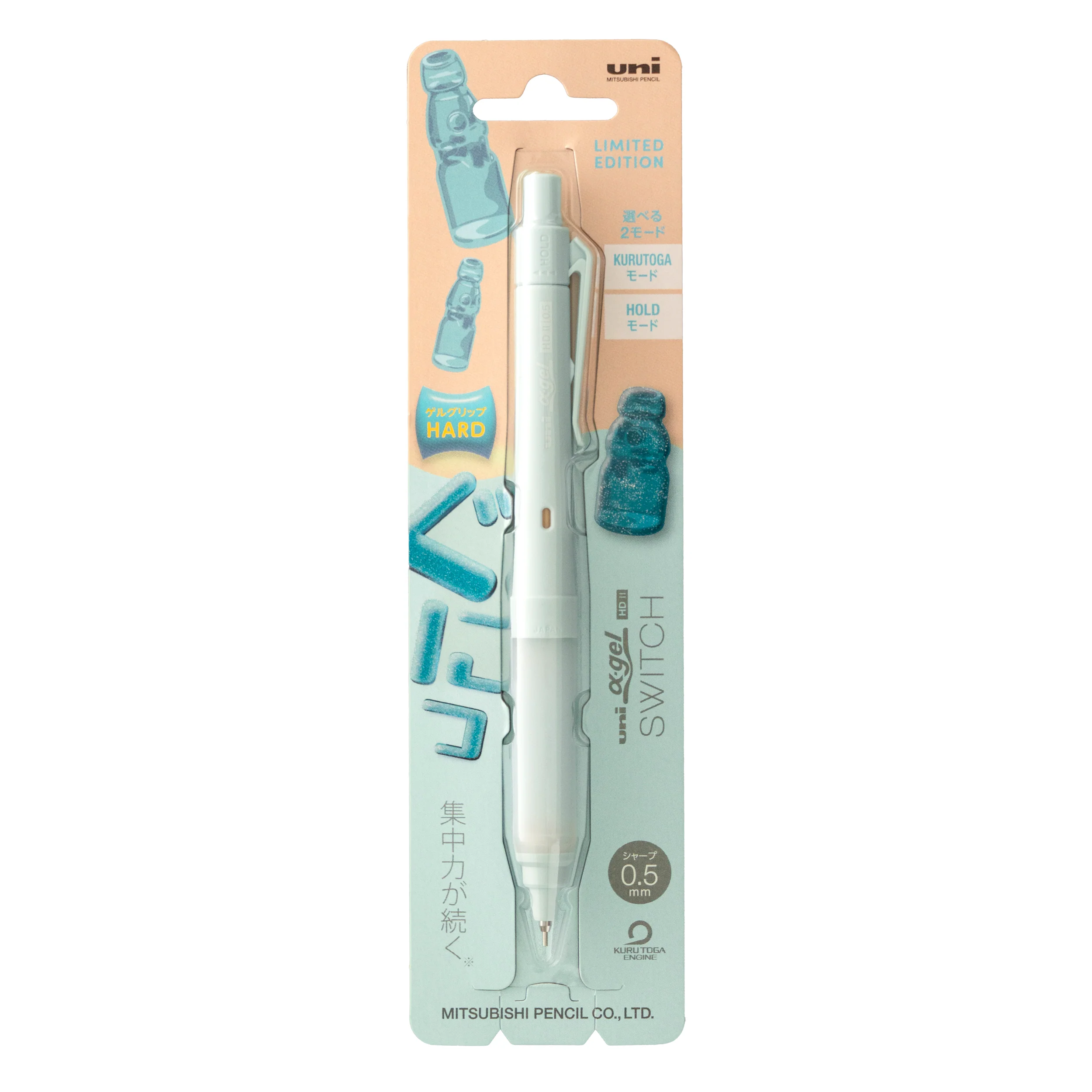 uniball™ Alpha Gel Switch Mechanical Pencil Hard Grip, Limited Edition Gummy Colors 2 uniball™ Alpha Gel Switch Mechanical Pencil Hard Grip, Limited Edition Gummy Colors