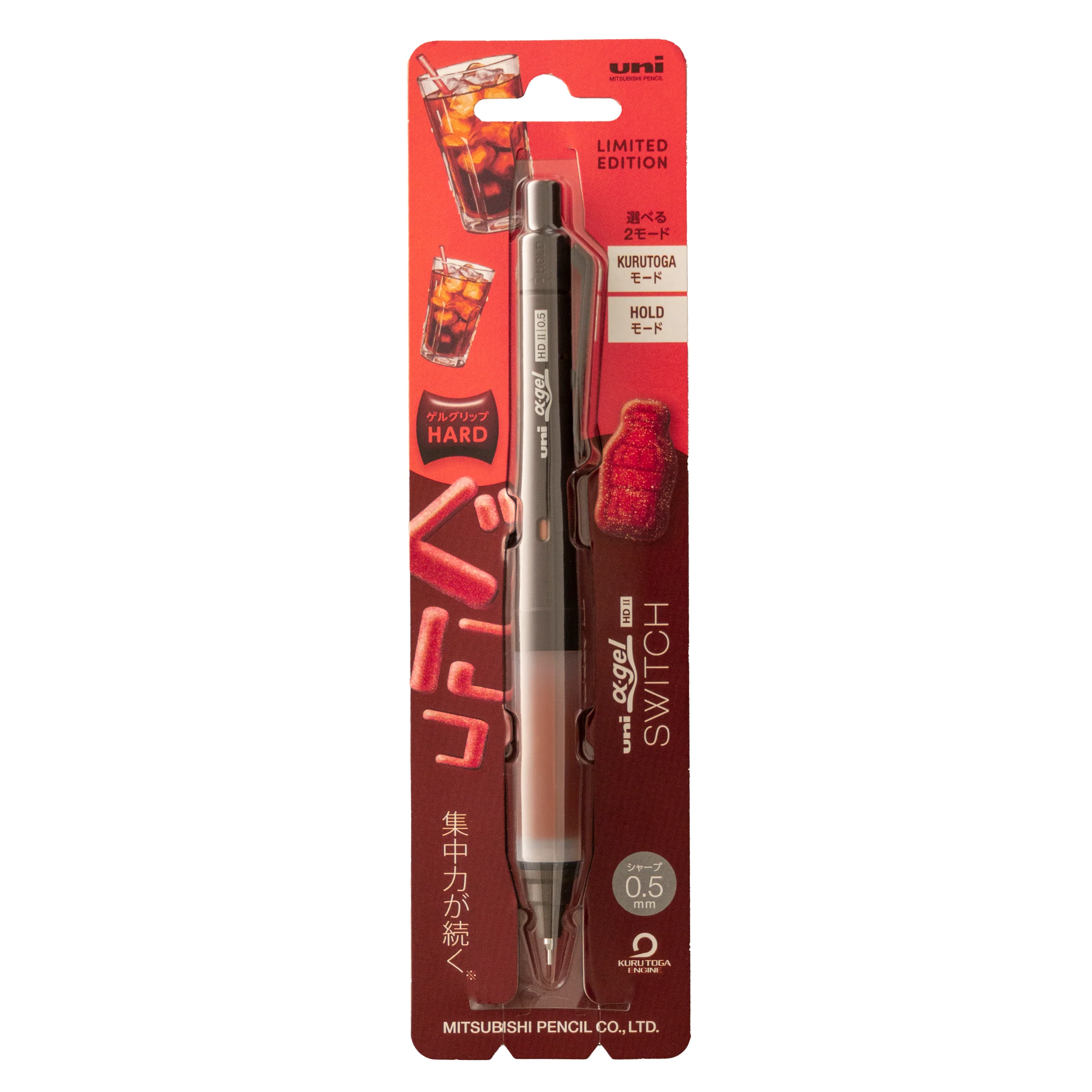 uniball™ Alpha Gel Switch Mechanical Pencil Hard Grip, Limited Edition Gummy Colors 4 uniball™ Alpha Gel Switch Mechanical Pencil Hard Grip, Limited Edition Gummy Colors