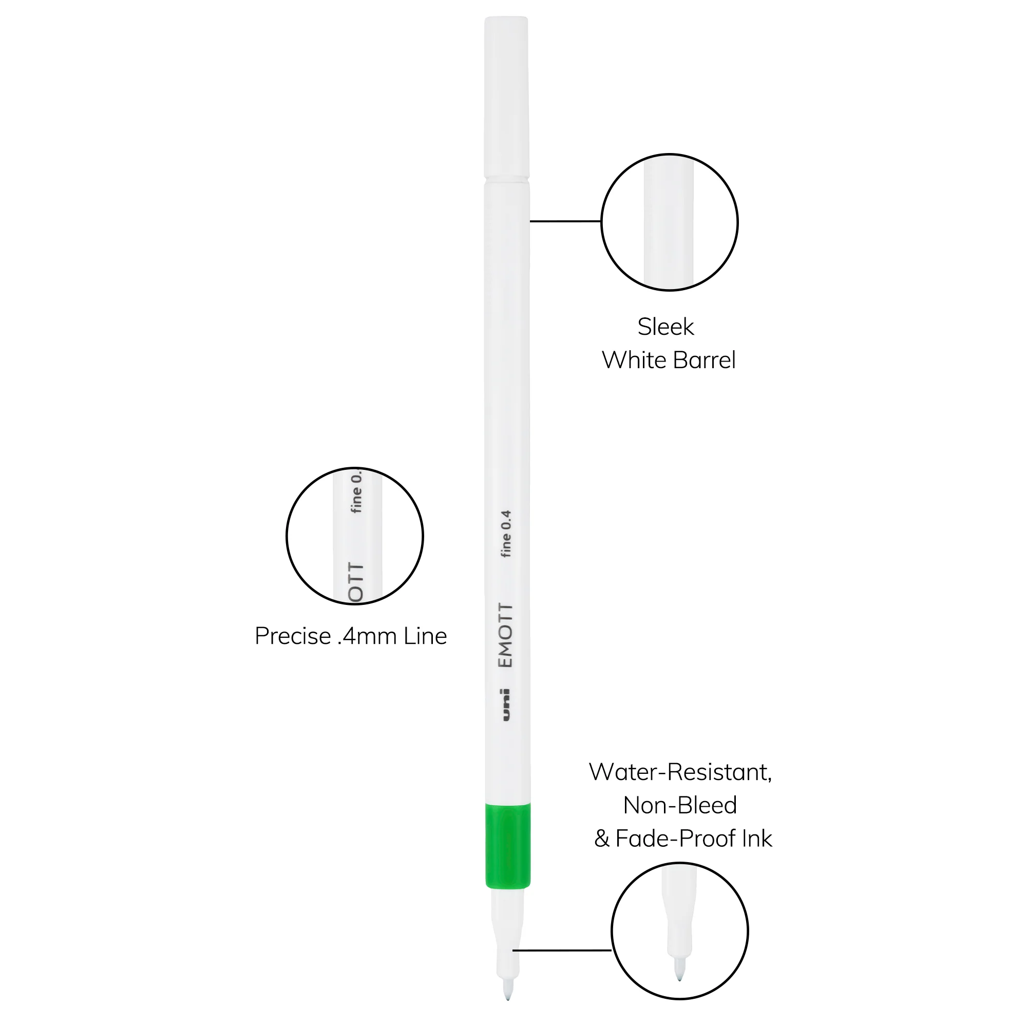uni™ EMOTT, Fine Line Marker 120 uni™ EMOTT, Fine Line Marker