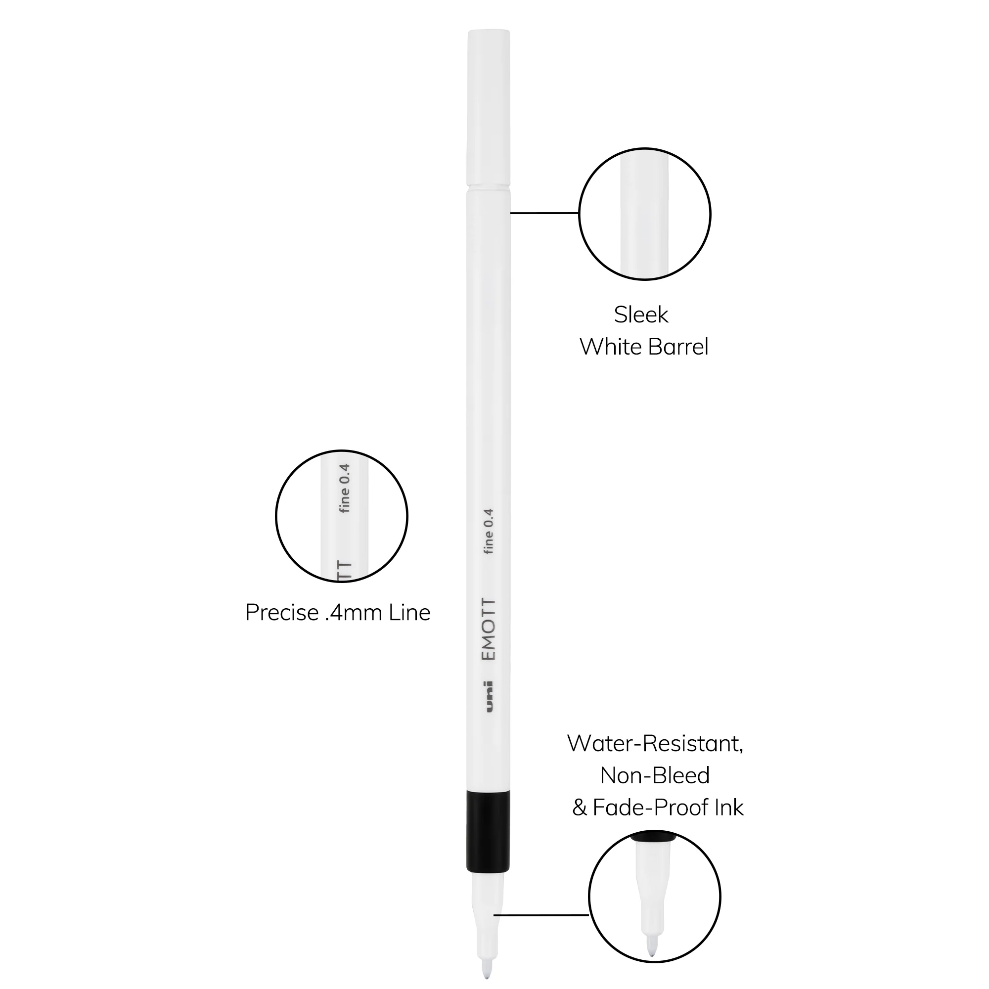 uni™ EMOTT, Fine Line Marker 123 uni™ EMOTT, Fine Line Marker