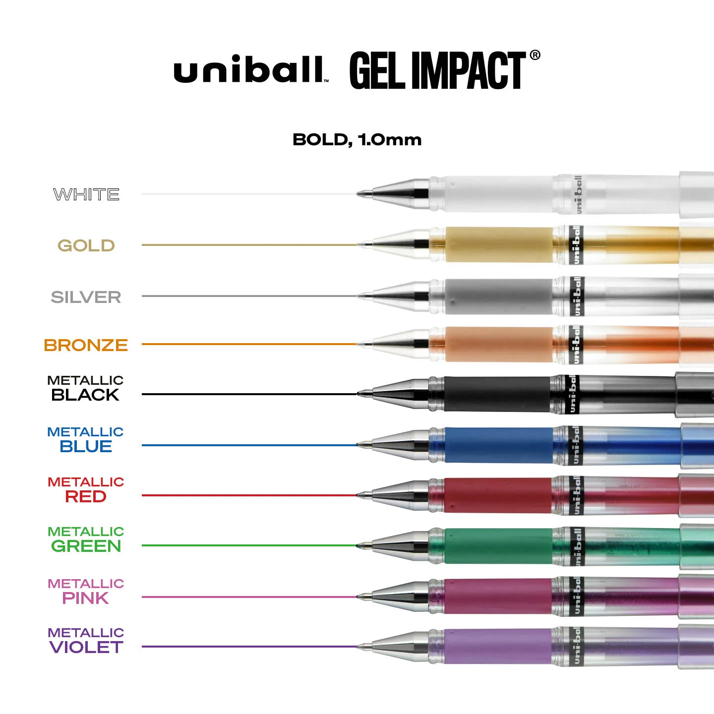 uniball™ GEL IMPACT, Gel Pen 34 uniball™ GEL IMPACT, Gel Pen