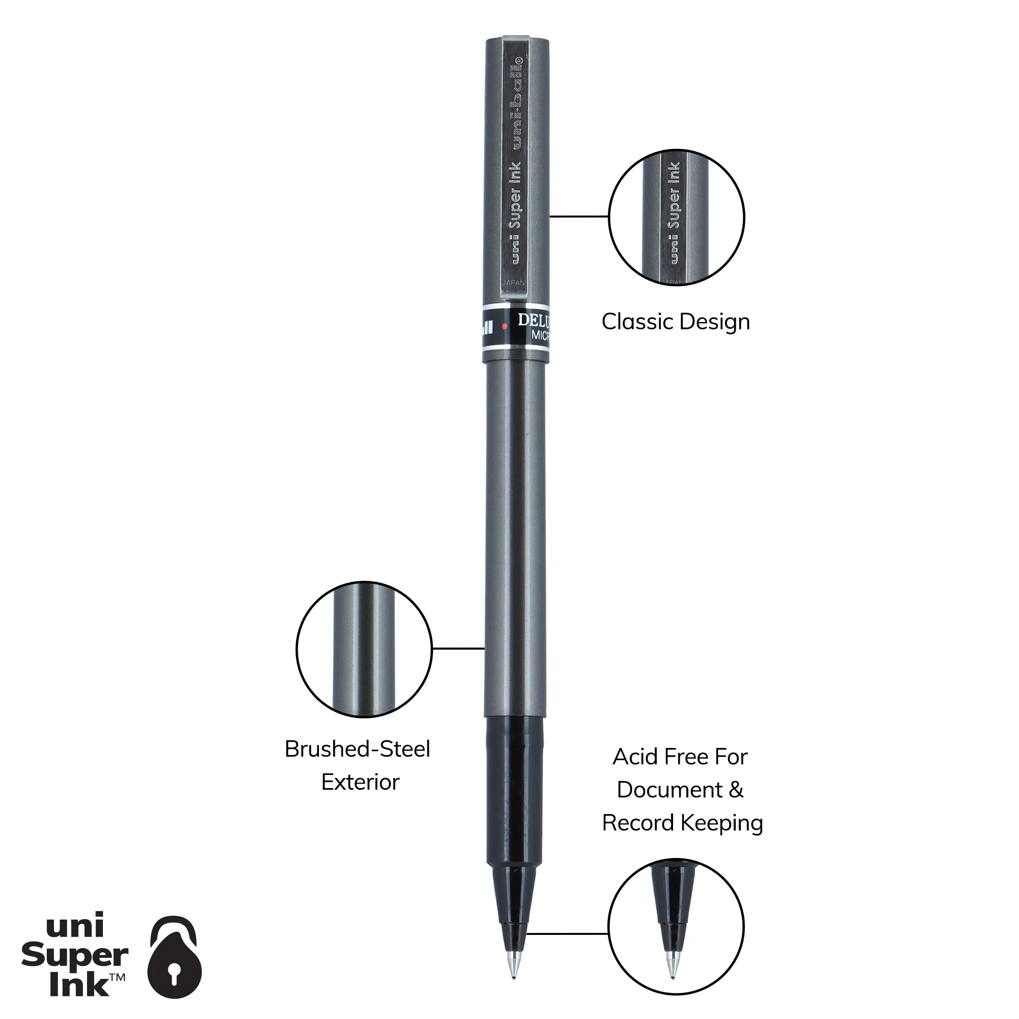 uniball™ DELUXE, Rollerball Pen 10 uniball™ DELUXE, Rollerball Pen