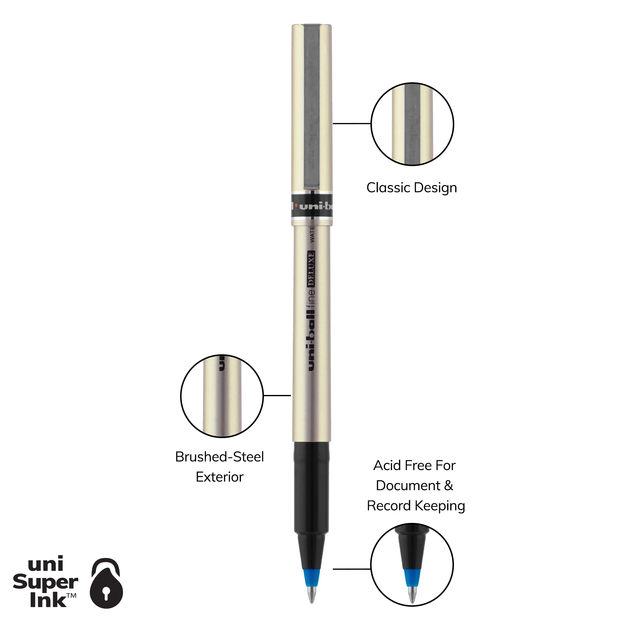 uniball™ DELUXE, Rollerball Pen 11 uniball™ DELUXE, Rollerball Pen