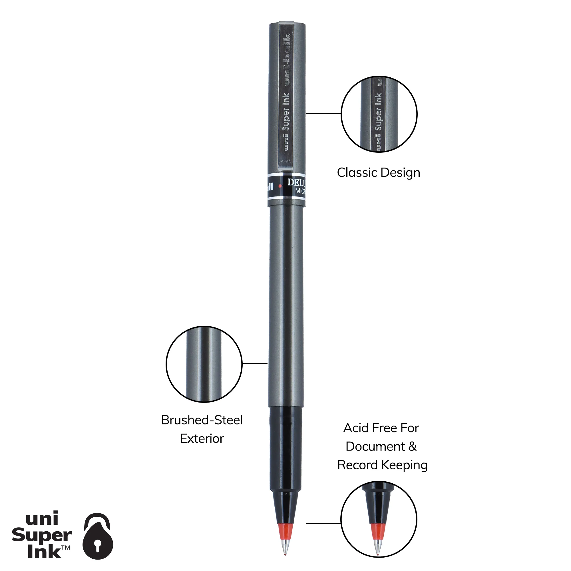 uniball™ DELUXE, Rollerball Pen 13 uniball™ DELUXE, Rollerball Pen