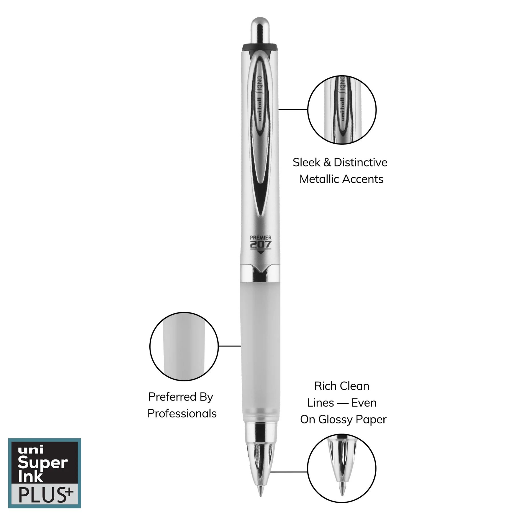 uniball™ 207 Premier, Gel Pen 3 uniball™ 207 Premier, Gel Pen