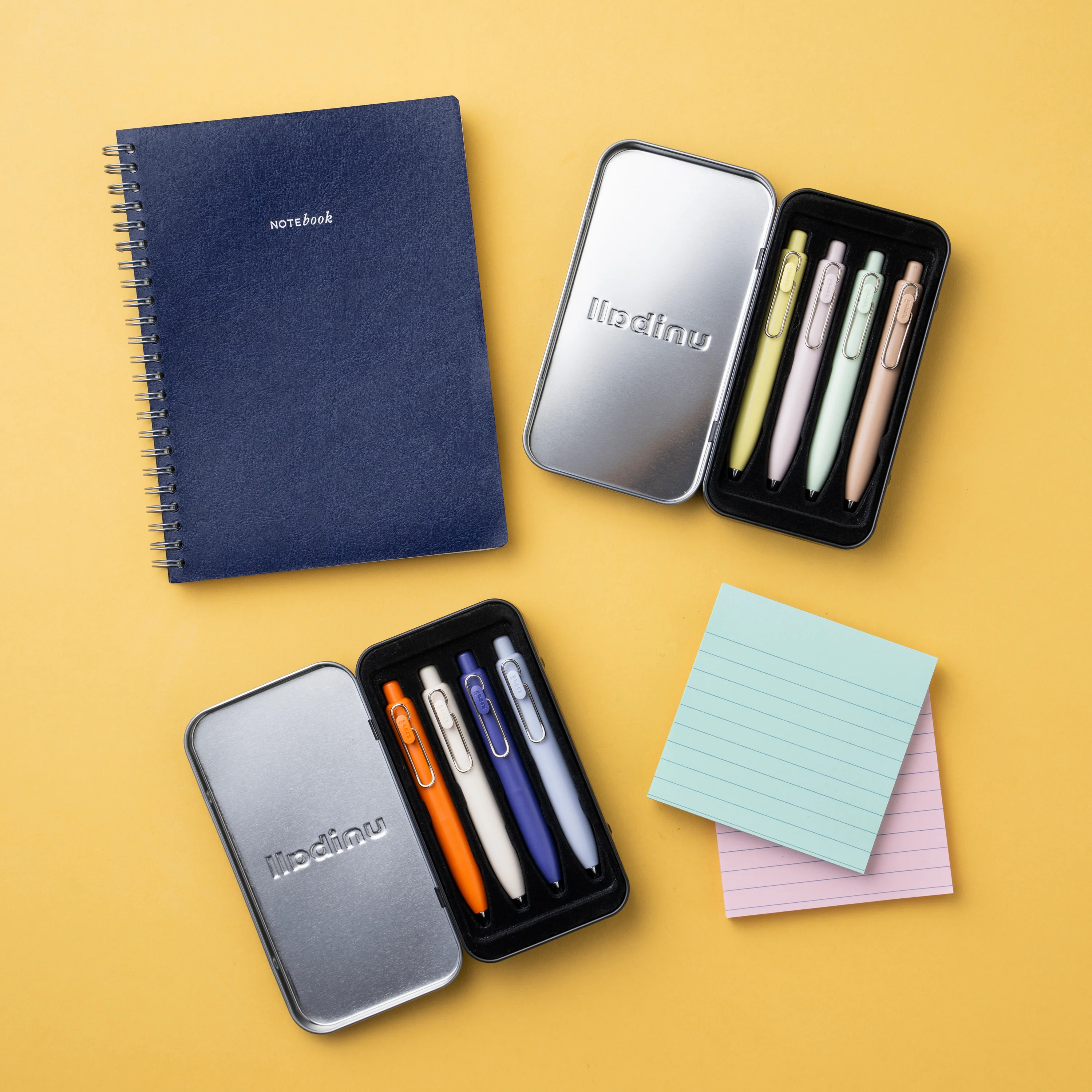 uniball™ One P Retractable Gel Pens, Banana, Peach, Mint and Coffee Colors with Exclusive Tin 6 uniball™ One P Retractable Gel Pens, Banana, Peach, Mint and Coffee Colors with Exclusive Tin